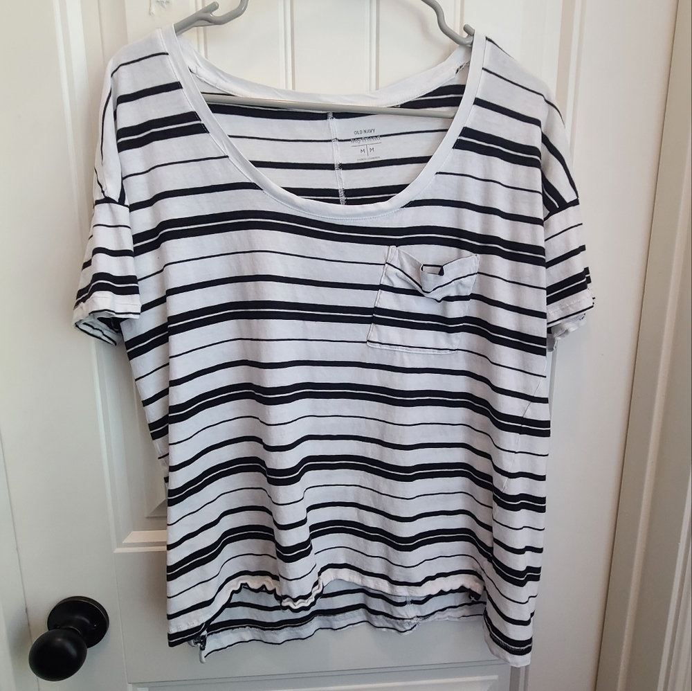 Striped pocket shirt